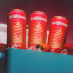 3 cans of On the Brightside Strawberry Sunshine feel good soda